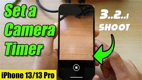how to use the camera timer on iphone 13
