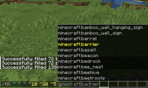 How To Use The Fill Command In Minecraft Java