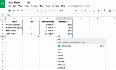 How To Use The Google Sheets