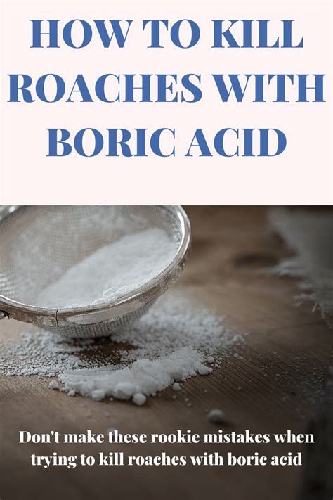 how to use the killer boric acid