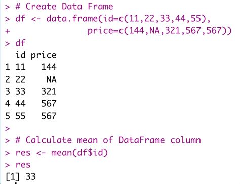 how to use the mean function in r