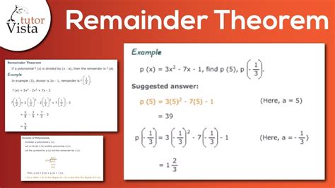 how to use the remainder theorem