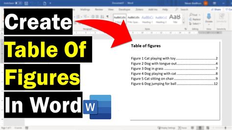 How To Use The Table Of Figures In Word