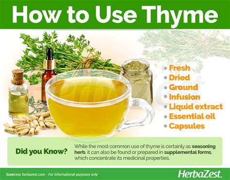 How To Use Thyme Cold