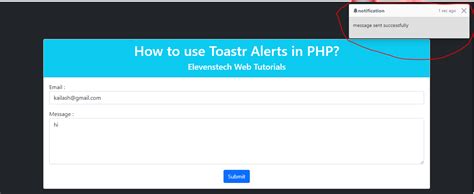 How To Use Toastr In Php