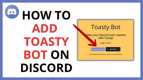 How To Use Toasty Discord Bot