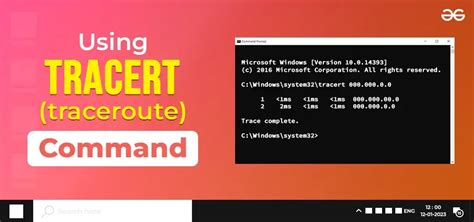 how to use tracert command