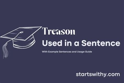How To Use Treason In A Sentence