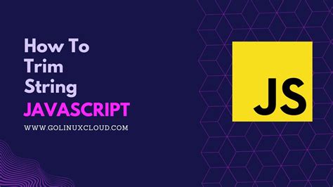 How To Use Trim In Javascript