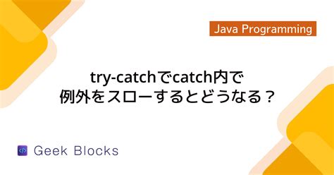 How To Use Try Catch Throw In Java