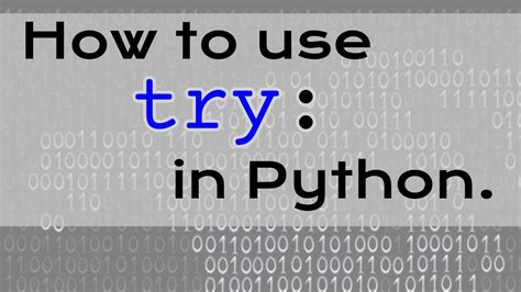 how to use try function python