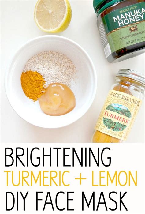how to use turmeric lemon and honey on face