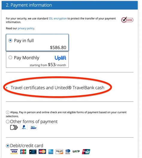 how to use united travel bank money