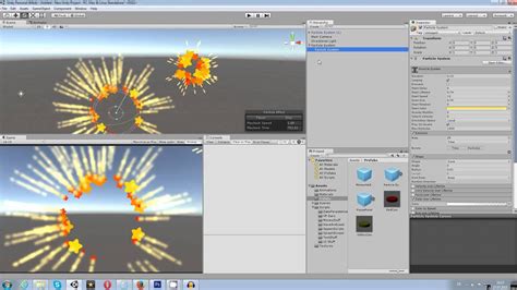 how to use unity's particle system