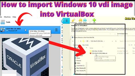 how to use vdi file in virtualbox