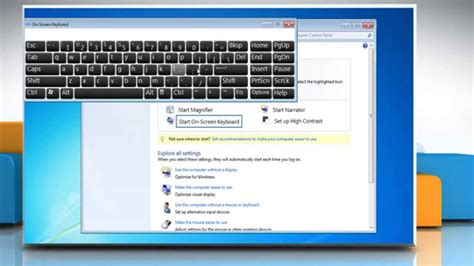 How To Use Virtual Keyboard In Windows 7