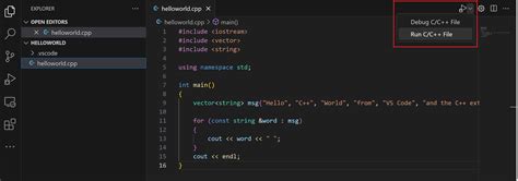 how to use visual studio code for c++ on windows