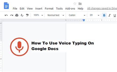 how to use voice to text google docs