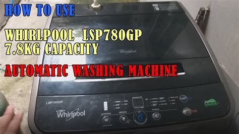 How To Use Whirlpool Washing Machine Fully Automatic