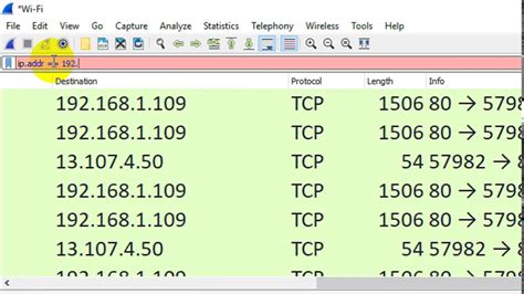 how to use wireshark to capture specific ip address