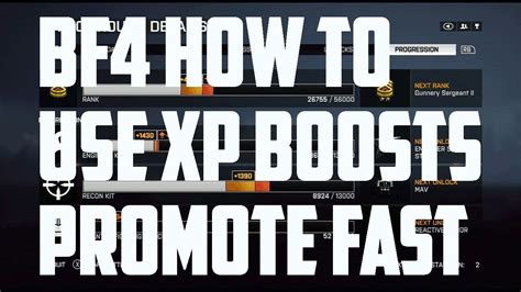 How To Use Xp Boost Bf4