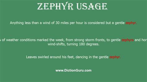 How To Use Zephyr In A Sentence