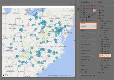 how to use zip code in power bi