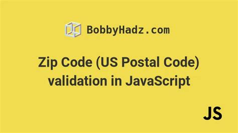 how to validate postal code in javascript