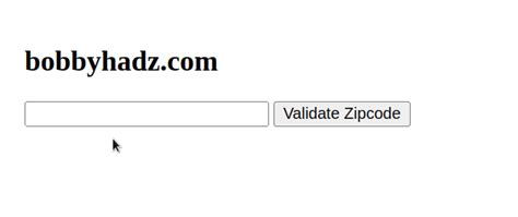 How To Validate Us Zip Code