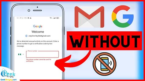how to verify a google account without phone number