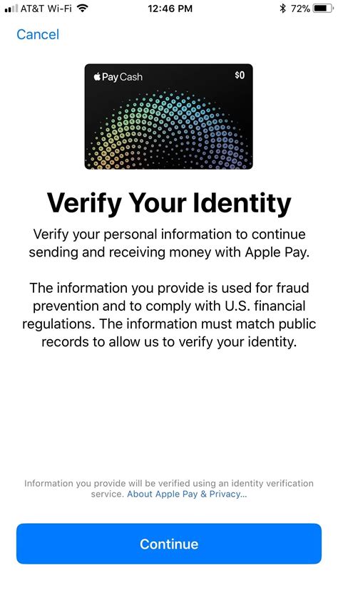 how to verify identity on apple pay without id