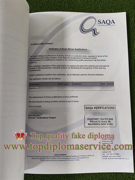 how to verify qualification with saqa