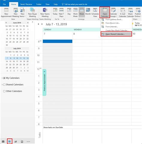 How To View A Shared Calendar In Outlook