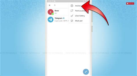 how to view archived messages in telegram