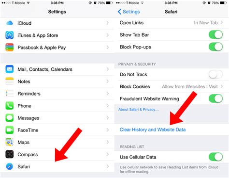 how to view browser cache on iphone