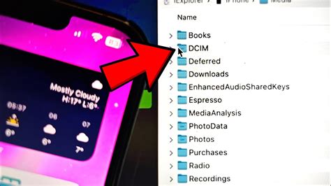 how to view dcim folder on iphone