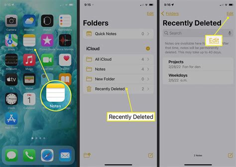 how to view deleted iphone notes