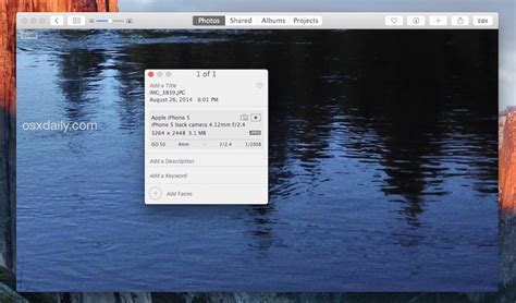 how to view exif data on mac