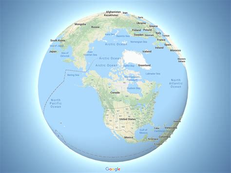 how to view flat map in google earth