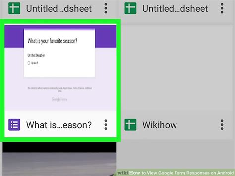 how to view google form responses on android