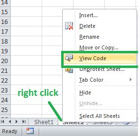 how to view hidden macro code in excel