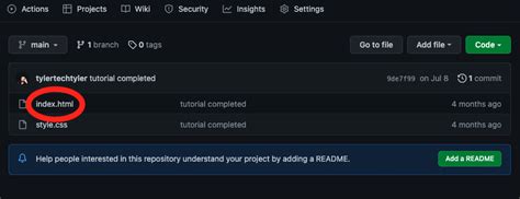 how to view html code in github