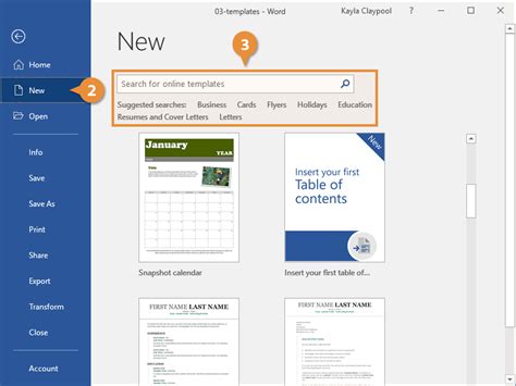 how to view templates in word