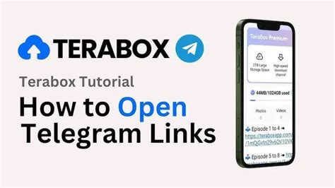 how to view terabox link in telegram without app