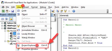 how to view vba code in excel mac