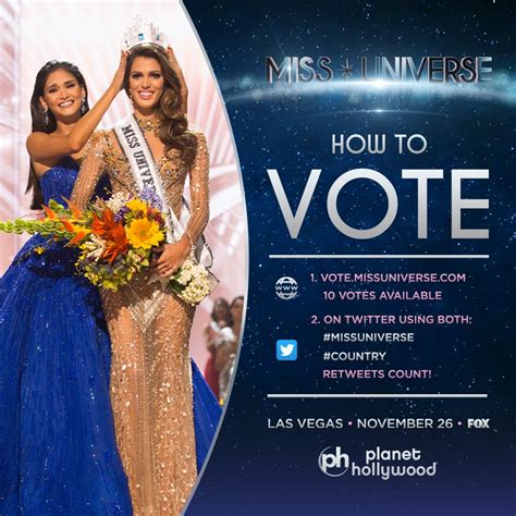 how to vote for miss universe