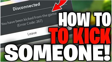 how to vote kick someone in roblox