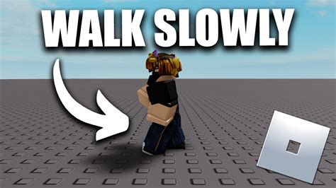 how to walk slow in roblox pc