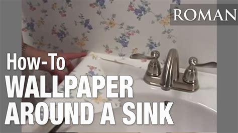 How To Wallpaper Around Sink