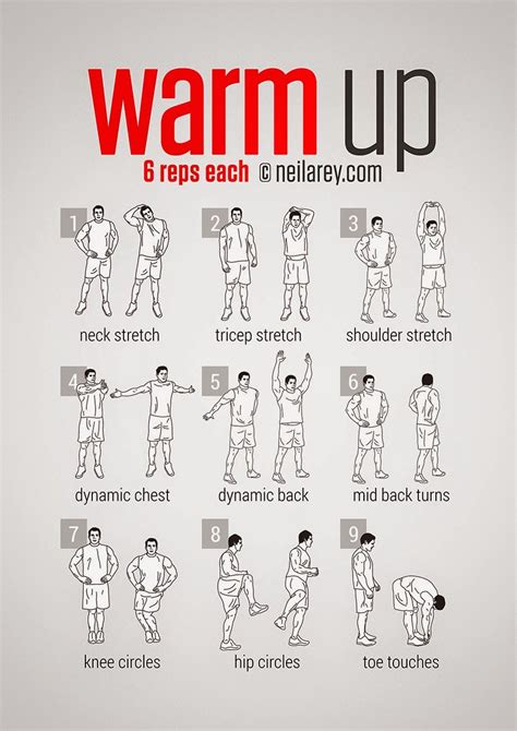 how to warm up before working out